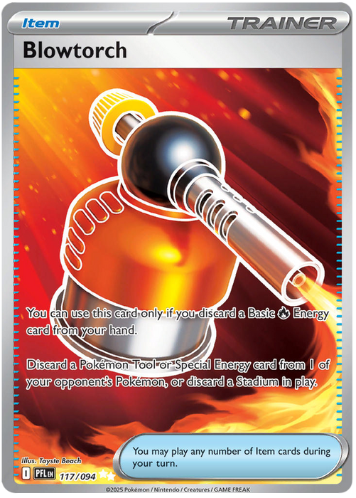 Blowtorch 117/094 Ultra Rare Pokemon Card (Mega Evolution Phantasmal Flames)