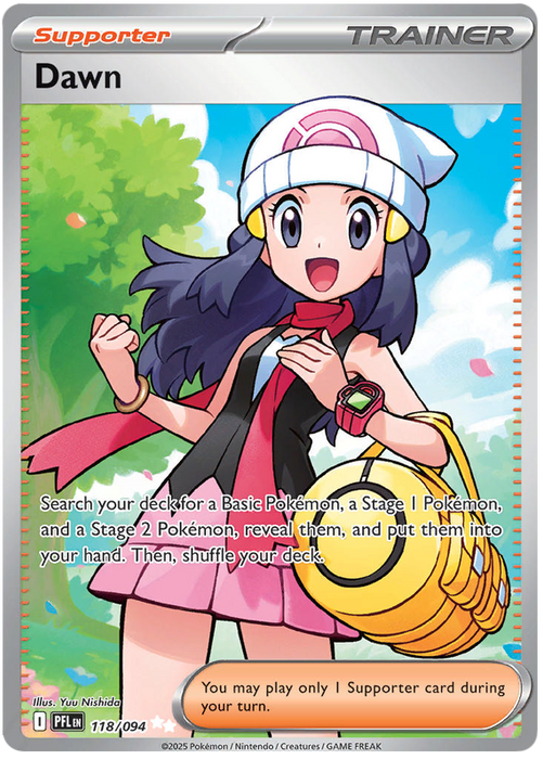 Dawn 118/094 Ultra Rare Pokemon Card (Mega Evolution Phantasmal Flames)