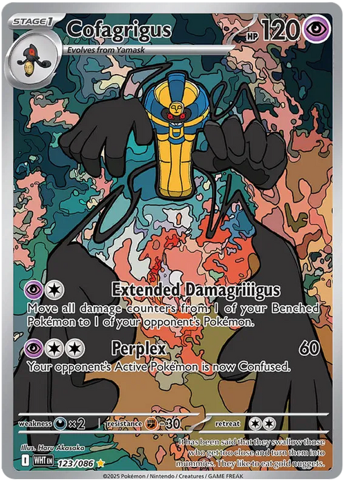 Cofagrigus 123/086 Illustration Rare Pokemon Card (Scarlet & Violet White Flare)