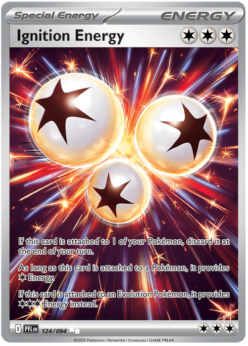 Ignition Energy 124/094 Ultra Rare Pokemon Card (Mega Evolution Phantasmal Flames)