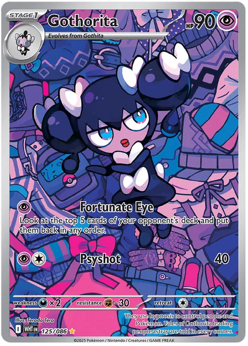 Gothorita 125/086 Illustration Rare Pokemon Card (Scarlet & Violet White Flare)