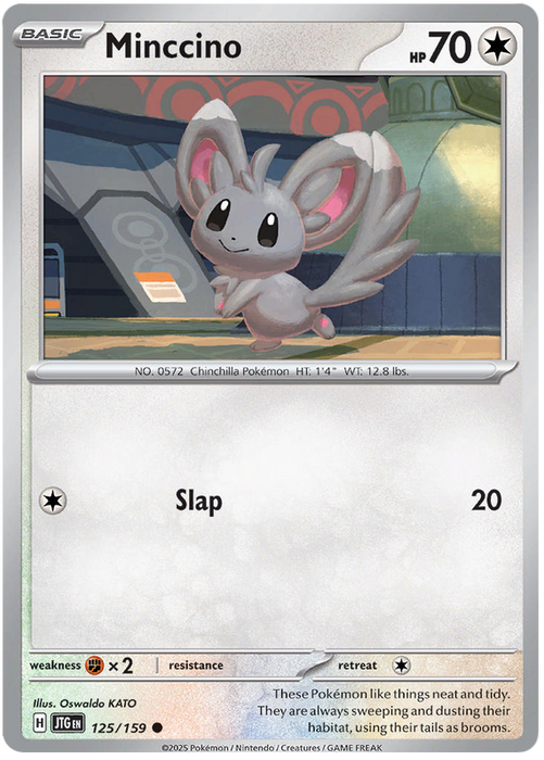 Minccino 125/159 Common Pokemon Card (Scarlet & Violet Journey Together)