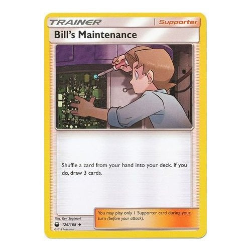 maintenance pokemon card Bill's Maintenance 126/168 Uncommon Pokemon Card (Celestial Storm) — Titan  Cards Ltd