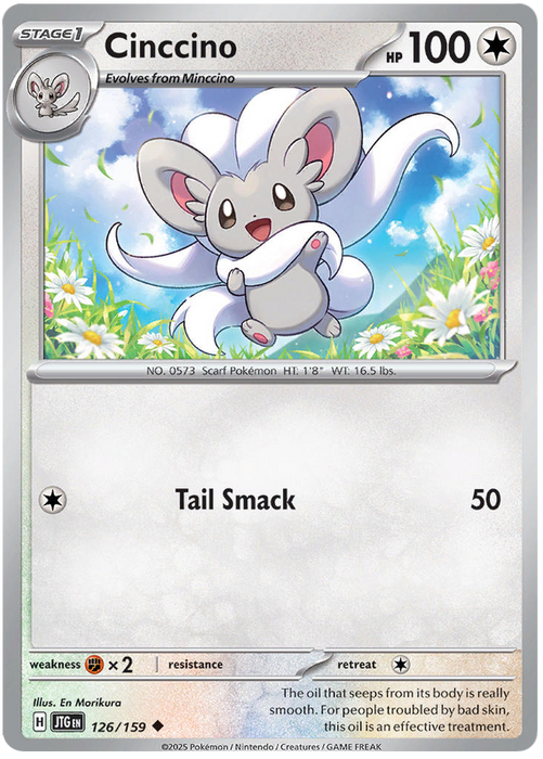 Cinccino 126/159 Uncommon Pokemon Card (Scarlet & Violet Journey Together)