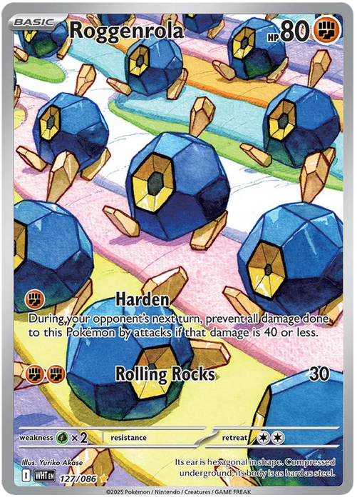 Roggenrola 127/086 Illustration Rare Pokemon Card (Scarlet & Violet White Flare)