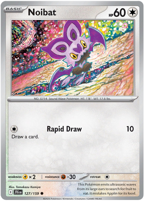Noibat 127/159 Common Pokemon Card (Scarlet & Violet Journey Together)
