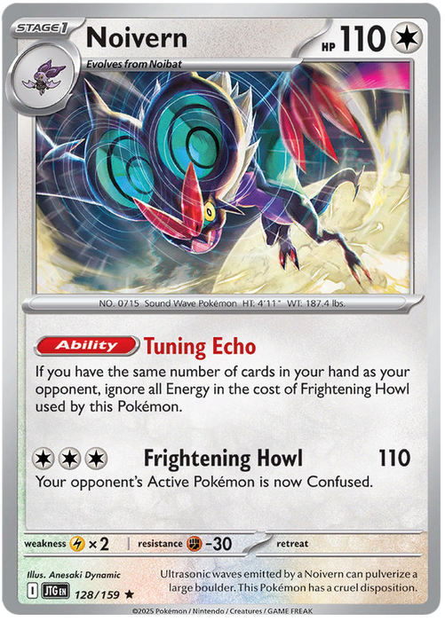 Noivern 128/159 Rare Pokemon Card (Scarlet & Violet Journey Together)