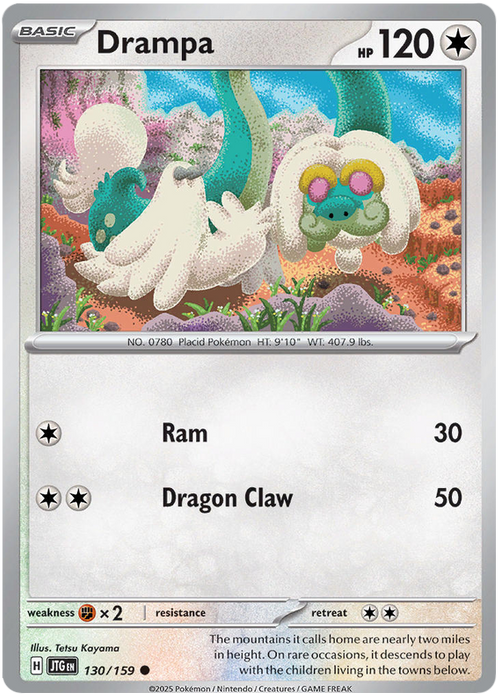 Drampa 130/159 Common Pokemon Card (Scarlet & Violet Journey Together)
