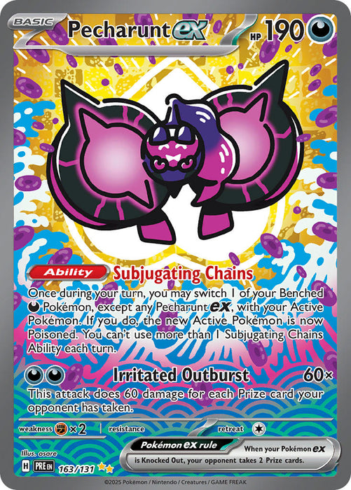 Pecharunt ex 163/131 Special Illustration Rare Pokemon Card (Scarlet & Violet Prismatic Evolutions)