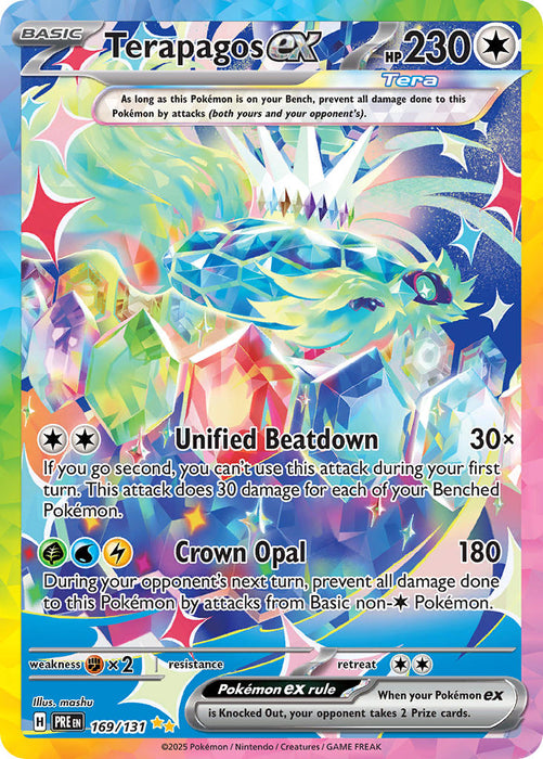 Terapagos ex 169/131 Special Illustration Rare Pokemon Card (Scarlet & Violet Prismatic Evolutions)