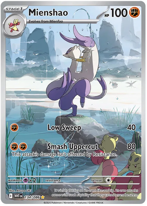 Mienshao 134/086 Illustration Rare Pokemon Card (Scarlet & Violet White Flare)