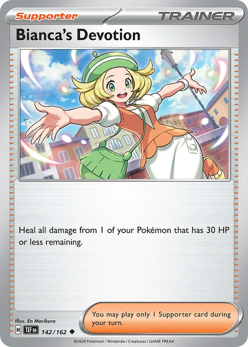 Bianca's Devotion 142/162 Uncommon Pokemon Card (SV Temporal Forces)