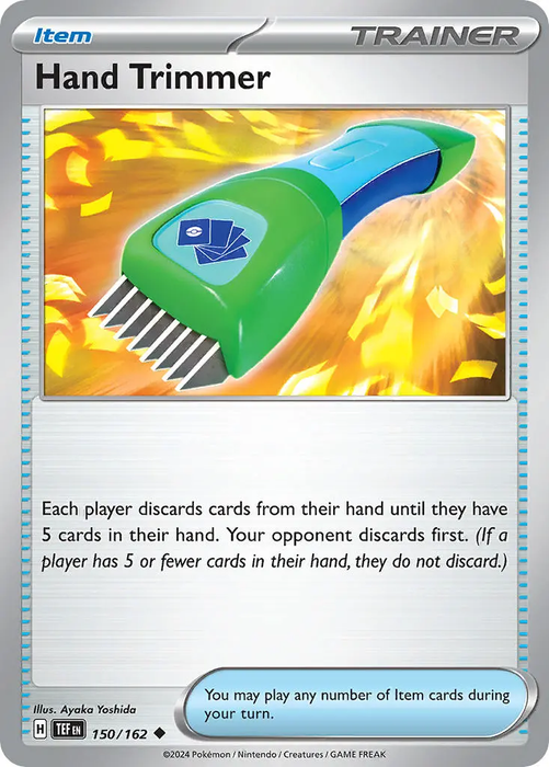 Hand Trimmer 150/162 Uncommon Pokemon Card (SV Temporal Forces)