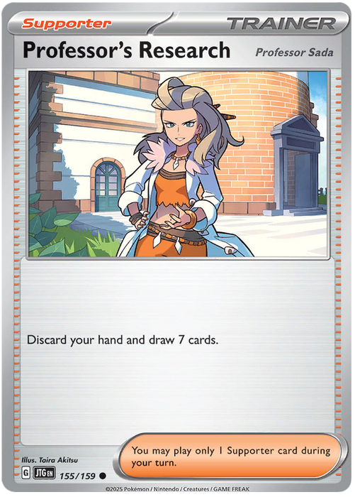 Professor's Research [Professor Sada] 155/159 Common Pokemon Card (Scarlet & Violet Journey Together)