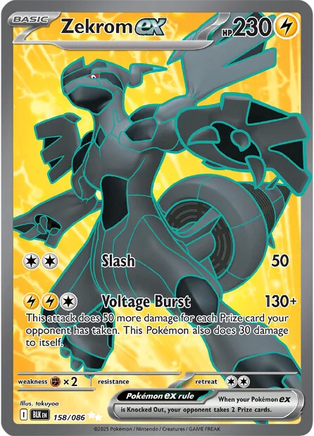 Zekrom ex 158/086 Ultra Rare Pokemon Card (Scarlet & Violet Black Bolt Titan Cards Ltd Zekrom ex 158/086 Ultra Rare Pokemon Card (Scarlet & Violet Black Bolt Titan Cards Ltd