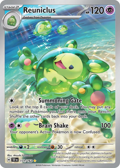 Reuniclus 171/162 Illustration Rare Pokemon Card (SV Temporal Forces)