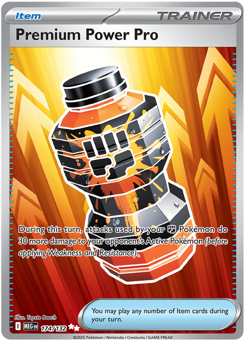 Premium Power Pro 174/132 Ultra Rare Pokemon Card (Mega Evolution Base Set ME01)