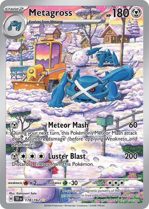 Metagross 178/162 Illustration Rare Pokemon Card (SV Temporal Forces)