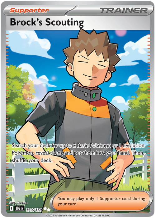 Brock's Scouting 179/159 Ultra Rare Pokemon Card (Scarlet & Violet Journey Together)