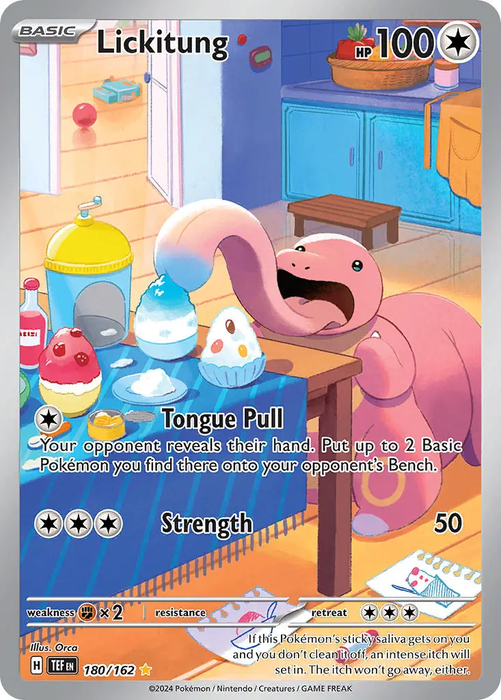 Lickitung 180/162 Illustration Rare Pokemon Card (SV Temporal Forces)