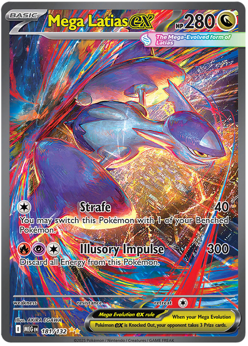 Mega Latias ex 181/132 Special Illustration Rare Pokemon Card (Mega Evolution Base Set ME01)