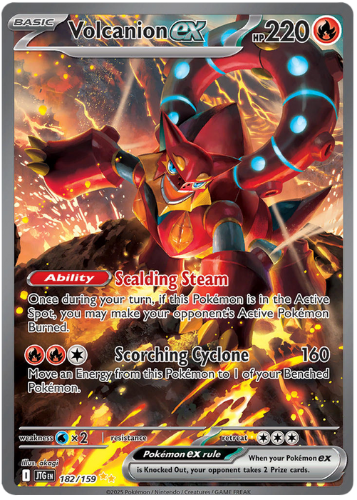 Volcanion ex 182/159 Special Illustration Rare Pokemon Card (Scarlet & Violet Journey Together)