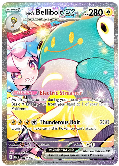 Iono's Bellibolt ex 183/159 Special Illustration Rare Pokemon Card (Scarlet & Violet Journey Together)