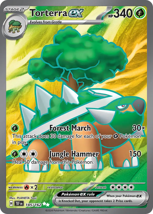 Torterra ex 185/162 Ultra Rare Pokemon Card (SV Temporal Forces)