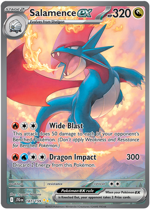 Salamence ex 187/159 Special Illustration Rare Pokemon Card (Scarlet & Violet Journey Together)