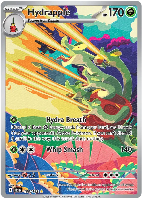 Hydrapple 188/182 Illustration Rare Pokemon Card (Scarlet & Violet Destined Rivals)