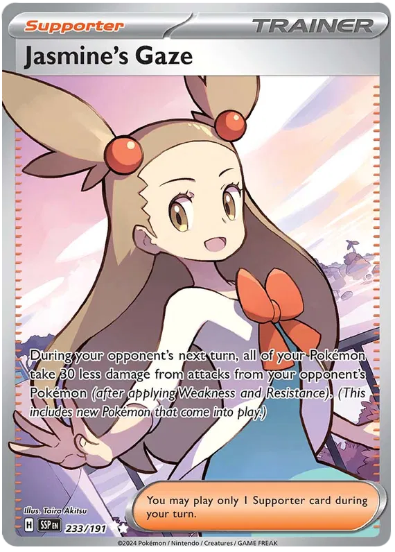 Jasmine's Gaze 233/191 Ultra Rare Pokemon Card (Scarlet & Violet