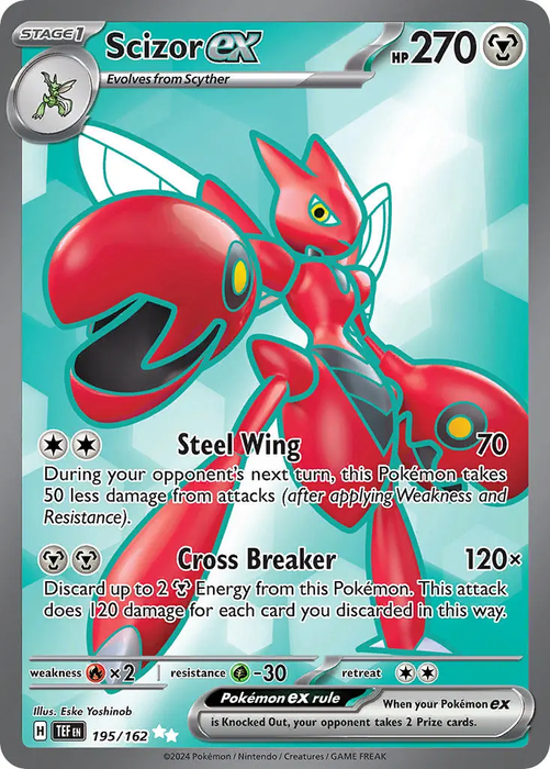 Scizor ex 195/162 Ultra Rare Pokemon Card (SV Temporal Forces)