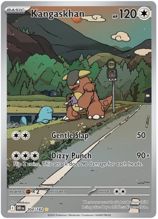 Kangaskhan 204/182 Illustration Rare Pokemon Card (Scarlet & Violet Destined Rivals)