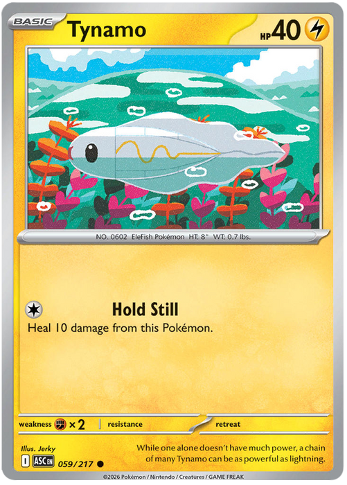 Tynamo 059/217 Common Pokemon Card (Mega Evolution Ascended Heroes)