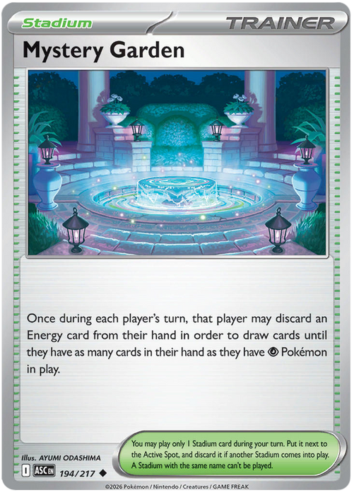 Mystery Garden 194/217 Uncommon Pokemon Card (Mega Evolution Ascended Heroes)
