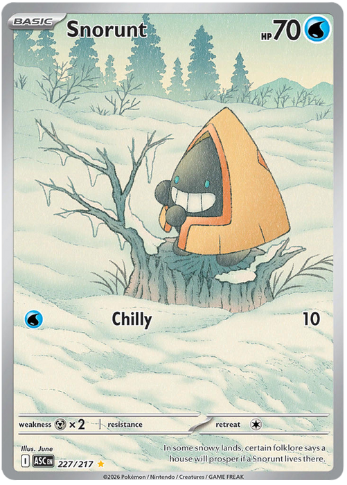 Snorunt 227/217 Illustration Rare Pokemon Card (Mega Evolution Ascended Heroes)