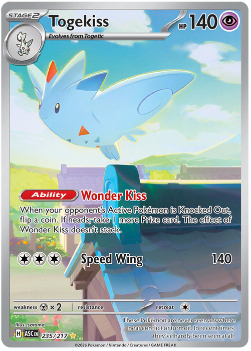 Togekiss 235/217 Illustration Rare Pokemon Card (Mega Evolution Ascended Heroes)