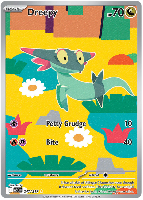 Dreepy 247/217 Illustration Rare Pokemon Card (Mega Evolution Ascended Heroes)