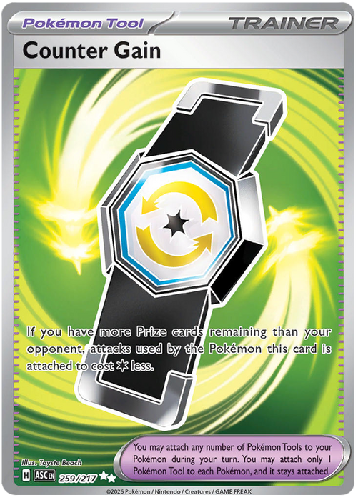 Counter Gain 259/217 Ultra Rare Pokemon Card (Mega Evolution Ascended Heroes)