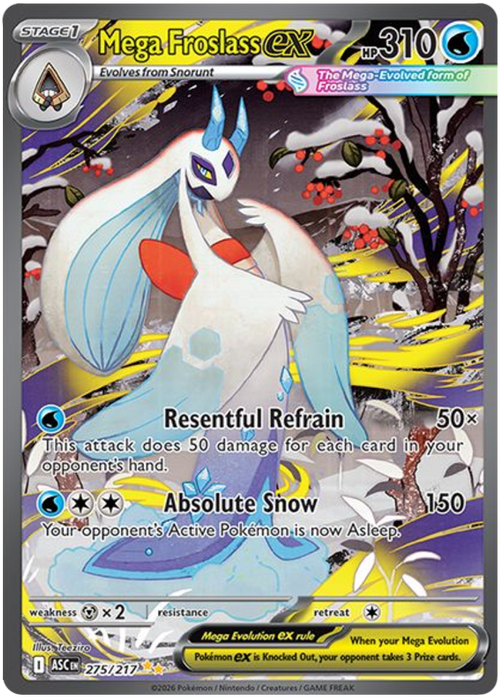 Mega Froslass ex 275/217 Special Illustration Rare Pokemon Card (Mega Evolution Ascended Heroes)