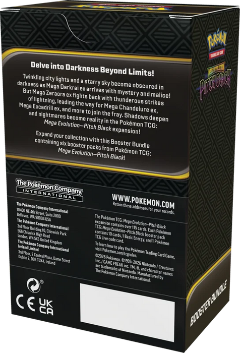 Pokemon TCG Mega Evolution Pitch Black Booster Bundle (6 Booster Packs)