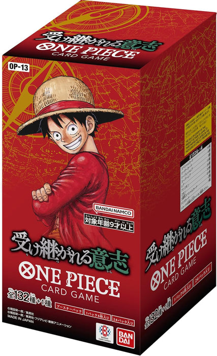 One Piece OP-13 Card Game "Inherited Will" Japanese Booster Box