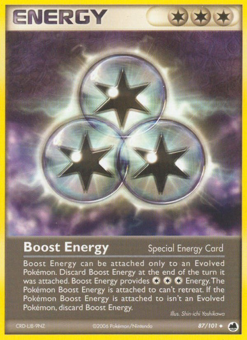 Boost Energy 87/101 Uncommon Pokemon Card (EX Dragon Frontier)