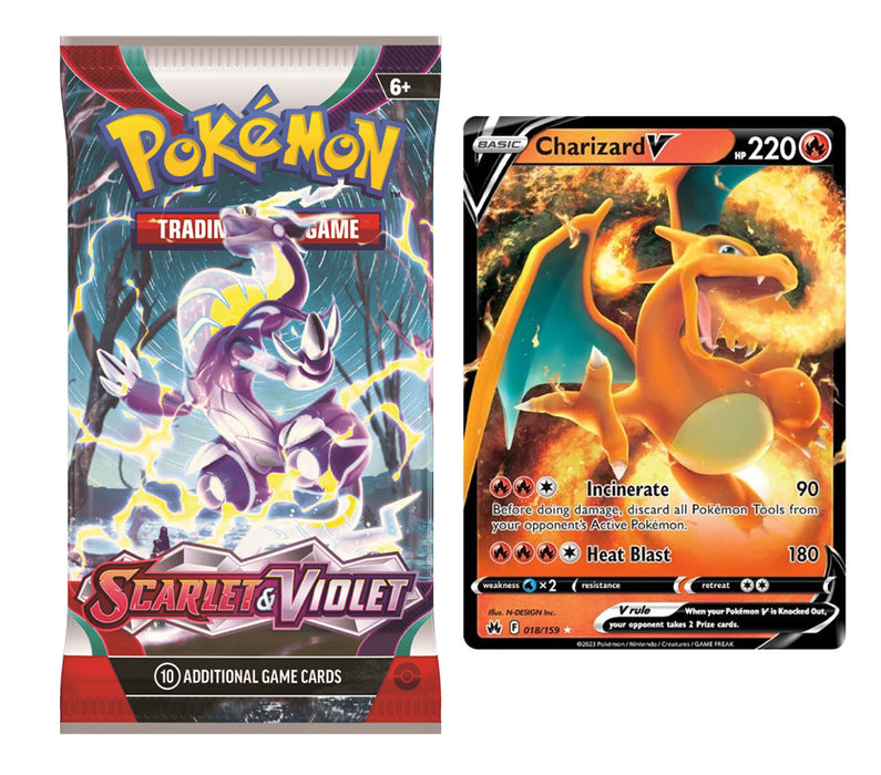 Pokemon Booster Pack & Ultra Rare Card Bundle (EX, V, VMAX or VSTAR)