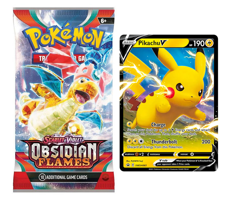 Pokemon Booster Pack & Ultra Rare Card Bundle (EX, V, VMAX or VSTAR)