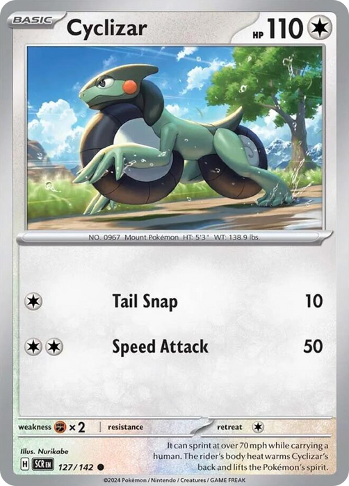 Cyclizar 127 /142 Common Pokemon Card (SV Stellar Crown)