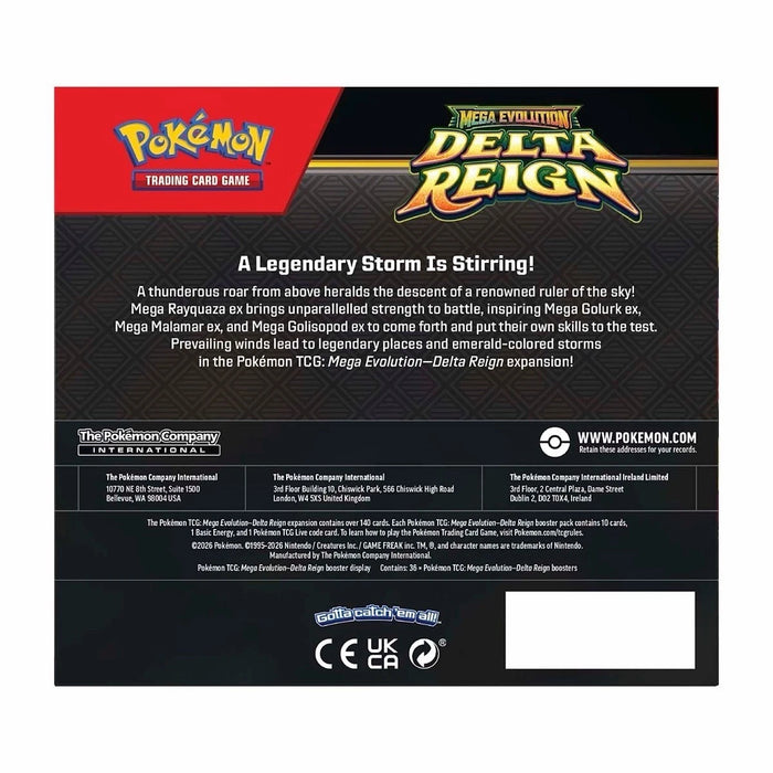 Pokémon TCG Mega Evolution Delta Reign ME06 Booster Box (36 Booster Packs)