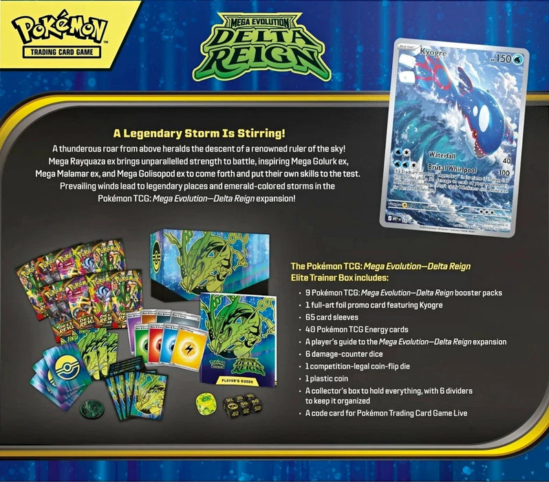 Pokémon TCG Mega Evolution Delta Reign ME06 Elite Trainer Box