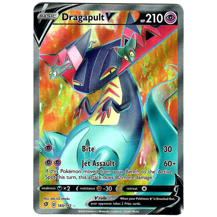 Dragapult V 183/192 Ultra Rare Pokemon Card (SWSH Rebel Clash)