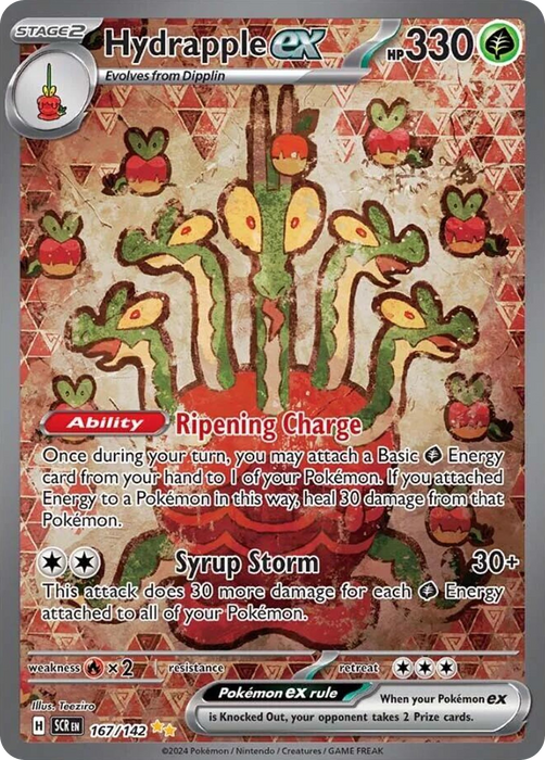 Hydrapple ex 167 /142 Special Illustration Rare Pokemon Card (SV Stellar Crown)